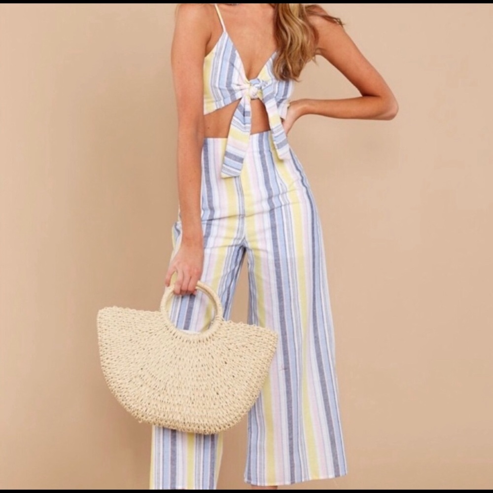 Lulus striped two piece set 💗